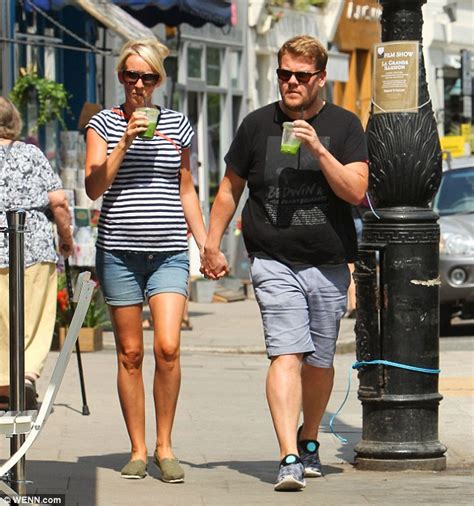 James Corden Holds Hands With His Pregnant Wife Julia Carey Daily