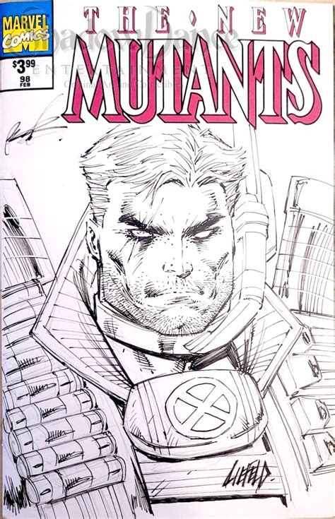 Cable Sketch Cover By Rob Liefeld 2023 In Dave Kopeckis ~ Marvel
