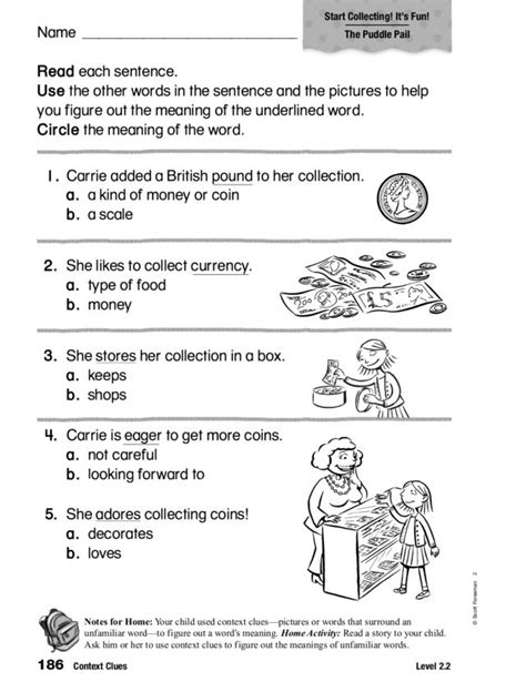 Context Clues Grades 2 And 3 Worksheet For 2nd 3rd Grade Lesson Planet