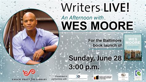 Writers Live Wes Moore Five Days Reginald F Lewis Museum