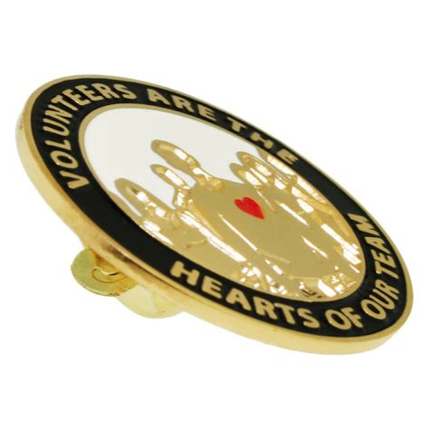 Volunteers Are Hearts Pin Pinmart