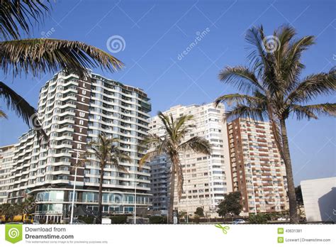 View Of Golden Mile Beachfront Hotels Durban South Africa