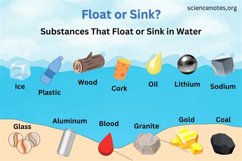 Things That Float Or Sink In Water