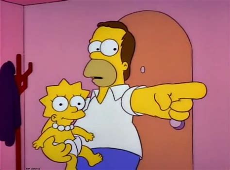 Throwback Thursday Homer And Baby Lisa In Season 4 Episode 10s Lisa