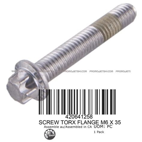 Torx Flanged Screw M6 X 35 420641258 Promo Jetski