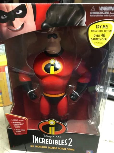 Disney Pixar Incredibles 2 Talking Mr Incredible 40 Sayings Thinkway Toys 39 95 Picclick