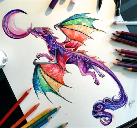 39 Rainbow Dragon Tatoo Commission By Lucky978 On Deviantart