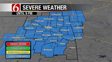 Severe Thunderstorm Watch In Effect For Most Of Green Country