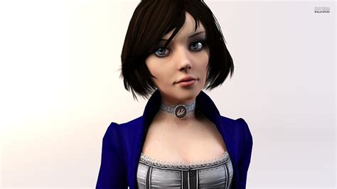 Black Haired Female Anime Character Bioshock Bioshock Infinite Video Games Hd Wallpaper