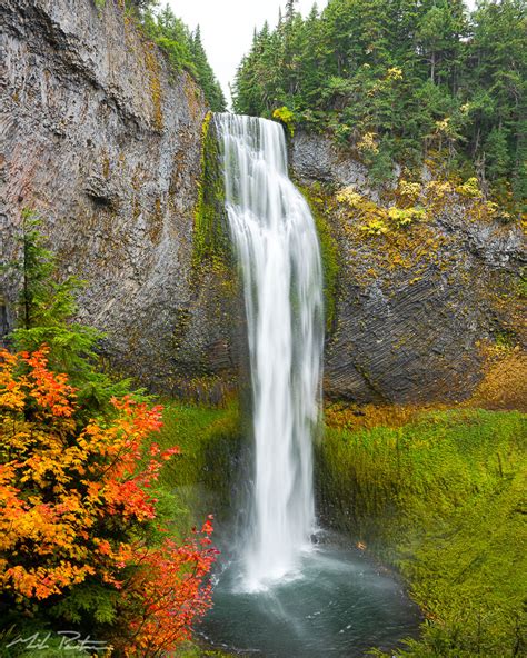 Salt Creek Falls In Autumn Fine Art Print Mike Putnam Photography