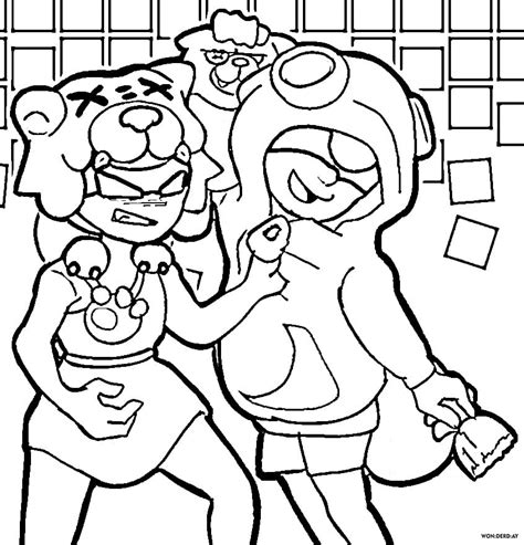Leon Brawl Stars Coloring Pages Print For Free Wonder Day — Coloring