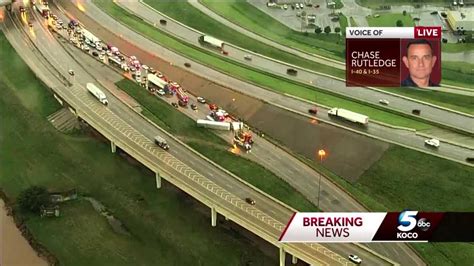 I 40 Eb Reopens At I 35 In Oklahoma City After Overturned Semitruck