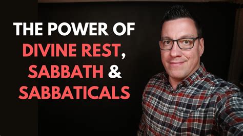 The Power Of Divine Rest Sabbath And Sabbaticals Mark Dejesus