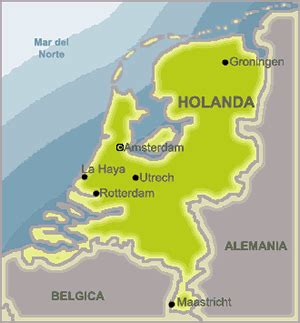Mapa de Holanda - Mapa Físico, Geográfico, Político, turístico y Temático.