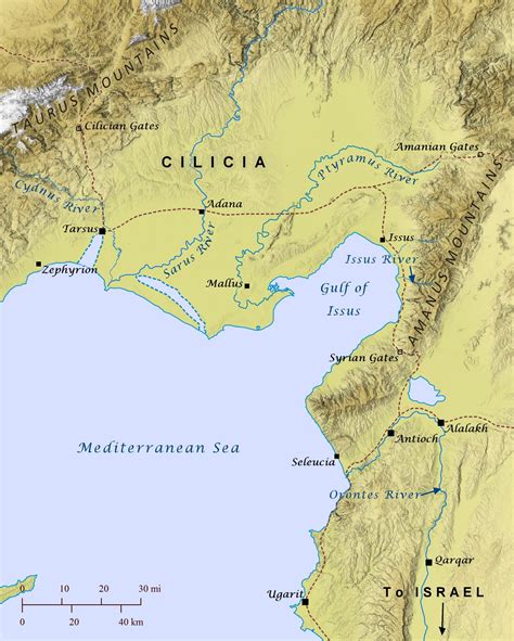 The Cilician Plain And Tarsus Bible Mapper Atlas