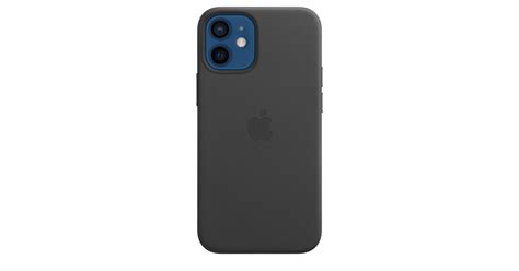 Iphone 12 Mini Leather Case With Magsafe Black Apple Ca