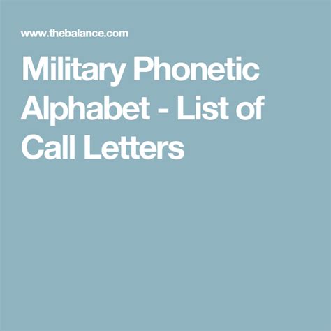 This world is a multilingual one which makes it more prone to various different types of military alphabet, as the name suggests, is the slang of the military workers, where both men and here's a list of icao phonetic alphabet which was initially used by the u.s. Here Are the Military Call Letters, Phonetic Alphabet for ...