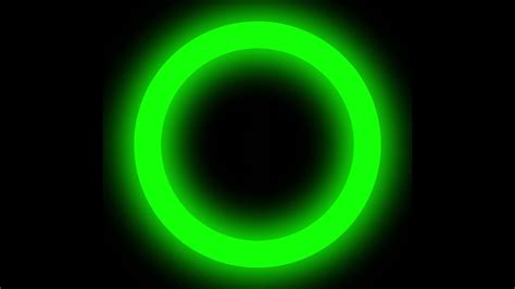 Green Ring Circle Screen Light Effect 1 Hour Youtube