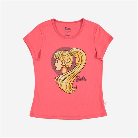 Camiseta De Niña Manga Corta Rosada De Barbie ©mattel Inc