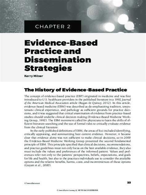 Fillable Online Evidence Based Practice And Dissemination Strategies Fax Email Print Pdffiller