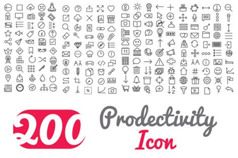 200 Popular Icons Graphic By Iconika · Creative Fabrica