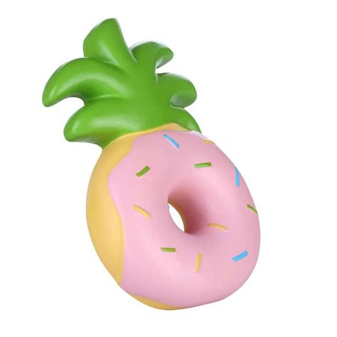 vlampo squishy jumbo pineapple donut slow rising original packaging fruit collection t decor