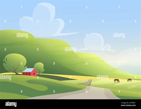 Trees Road Sides Stock Vector Images Alamy