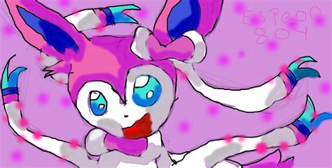 Sylveon First Attempt By Espeon804 On Deviantart
