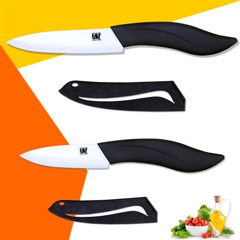 Xyj Brand Ceramic Knife Set 3 Inch Paring And 4 Inch Utility Knife With