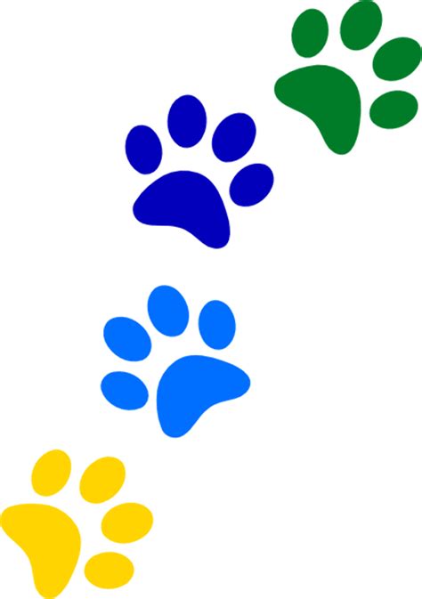 Download High Quality Paw Print Clipart Rainbow Transparent Png Images
