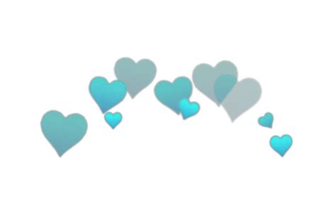 Crown Hearts Blue Cute Heartcrown Sticker By Echuda