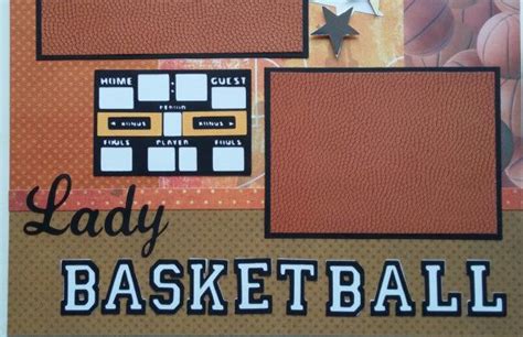 Girls Basketball Scrapbook Page Scrapbook Page Premade Etsy Premade