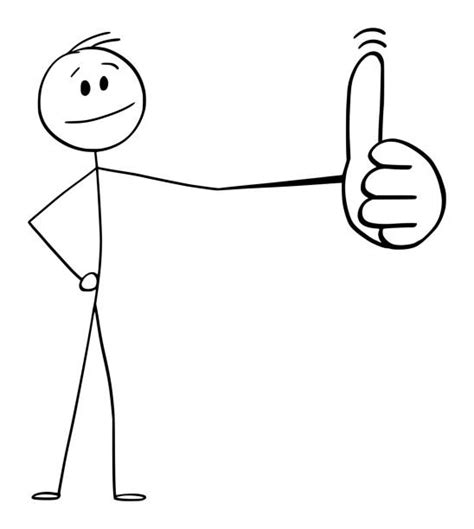 Stick Man Thumbs Up Illustrations Royalty Free Vector Graphics And Clip