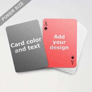 Free shipping for large orders. Custom Playing Cards with Text Message on the Front and ...
