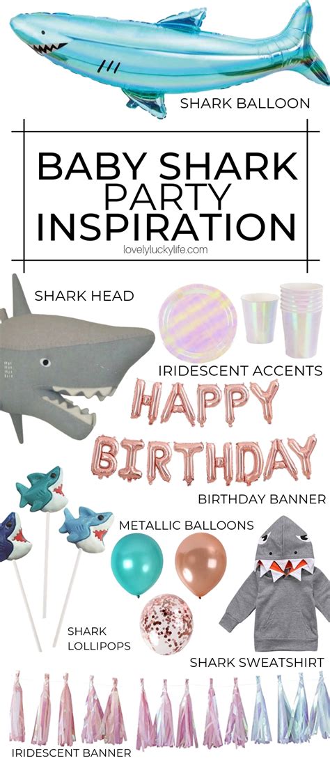 Baby shark kids birthday parties are trending. 16 Adorable & Clever Party Themes for 2nd Birthday ...