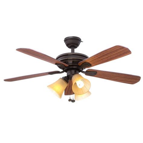 When you simply look for home depot ceiling fans with lights, you will realize that there are quite a few options which are available. Hunter Builder Deluxe 52 in. Indoor New Bronze Ceiling Fan ...