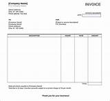 Service Invoice Template Word Download Free Images