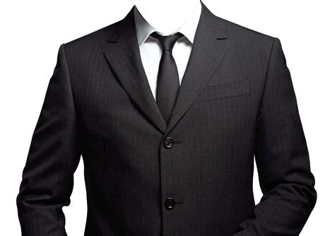 Suit Png Image Formal Attire For Men All Black Suit Black And White
