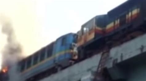 Gujarat Passenger Train Engine Catches Fire None Injured