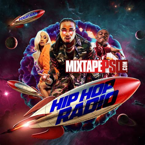 Mixtape Cover Template Hip Hop Radio 98 Graphic Design Mixtapepsdscom