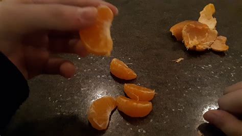 Peeling And Eating An Orange Review Youtube