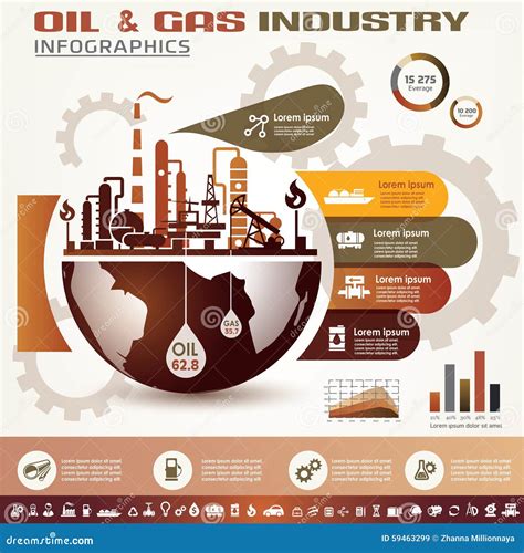 Oil And Gas Industry Infographics Stock Vector Image 59463299