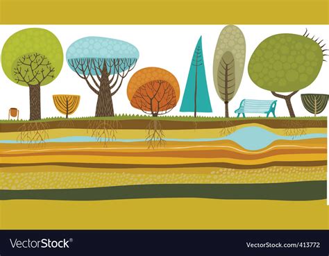 Garden Royalty Free Vector Image Vectorstock