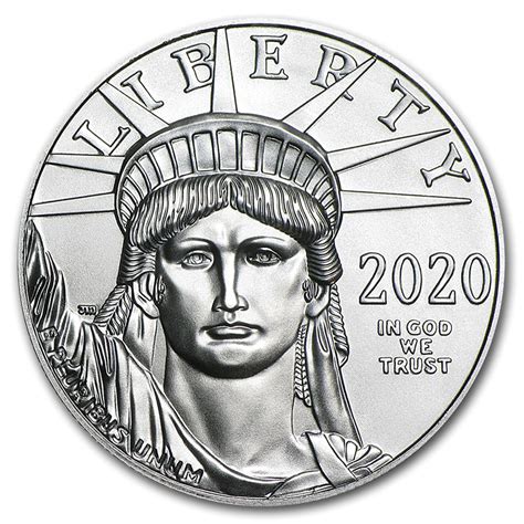2020 1 Oz 9995 Fine Platinum American Eagle 100 Coin Bu Plat Ae 2020