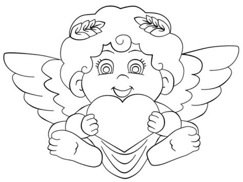 Dibujos De Cupido Para Colorear 100 Imágenes Para Imprimir Gratis