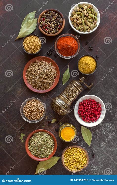 Spices Assortment Stock Photo Image Of Cinnamon Cumin 149954782