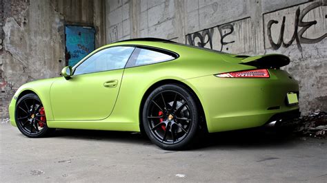 Green Wrapped Porsche 911 Carrera S Youtube