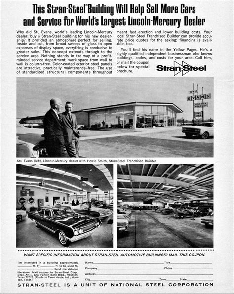 1964 Stu Evans Lincoln Mercury Dealership Southgate Michigan