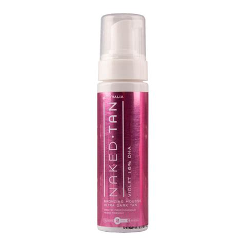 Naked Tan Bronzing Mousse Violet Dha Ml Lf Hair And Beauty
