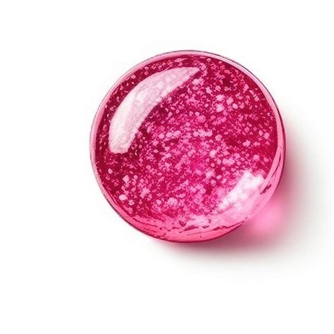 Premium Photo A Round Pink Object With A Pink Glitter On It